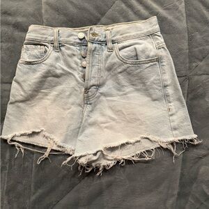 PacSun Vintage High Rise Light Blue Denim Shorts